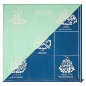 New Fjallraven Campfire Bandana Blue Outdoor Hiking Camping